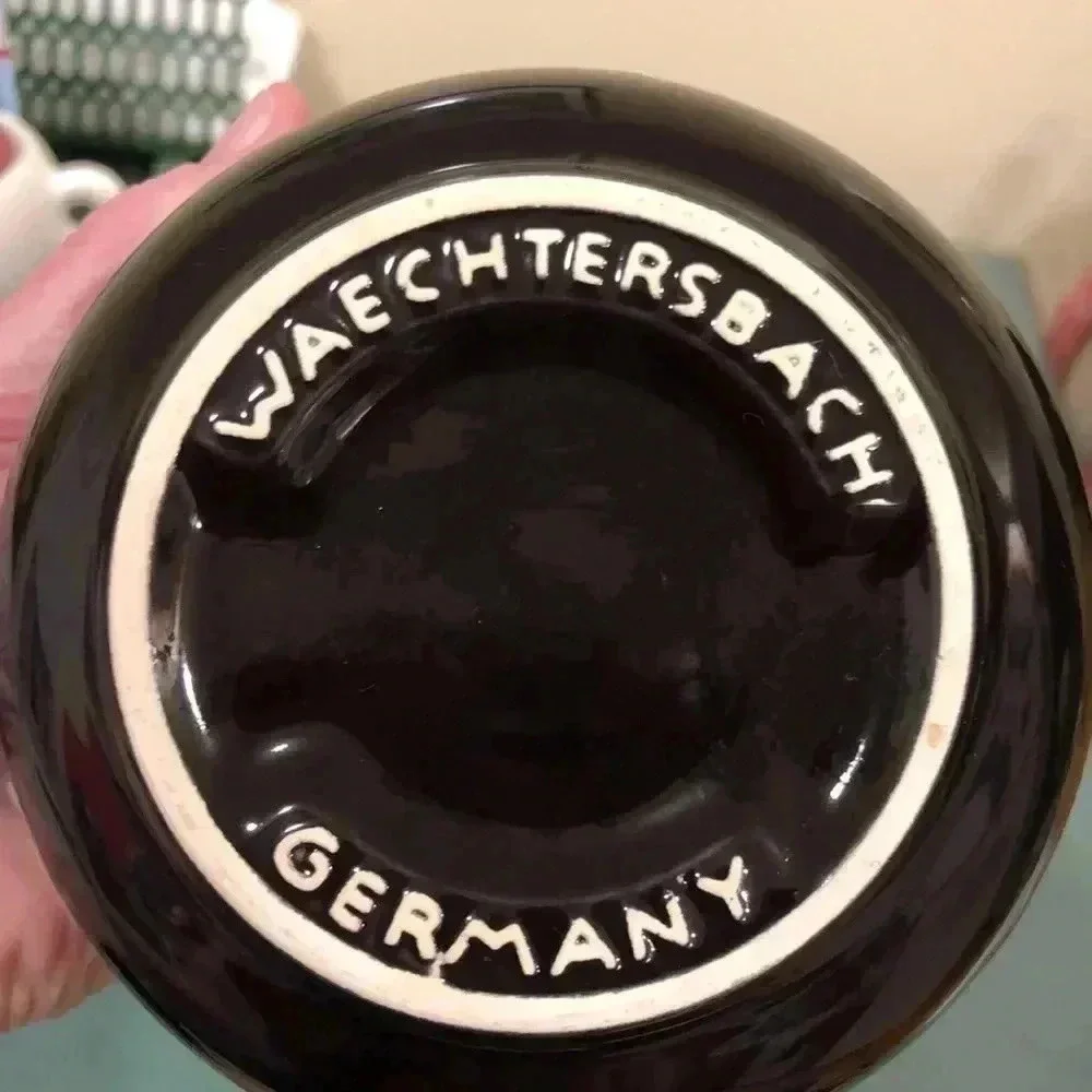 Vintage Waechtersbach ceramic cat bowl.